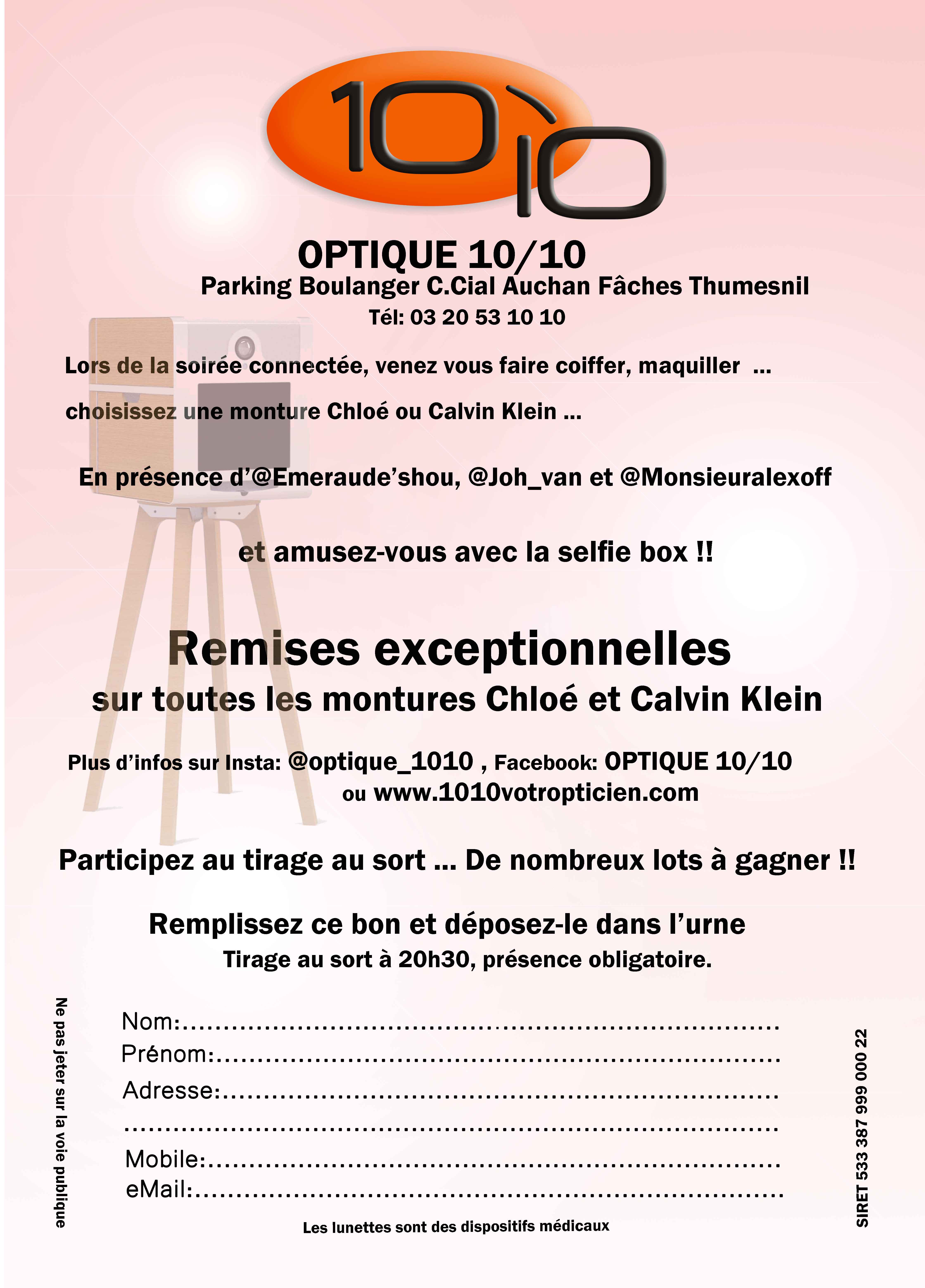 SOIREE CONNECTEE OPTIQUE 10/10-Fâches Thumesnil