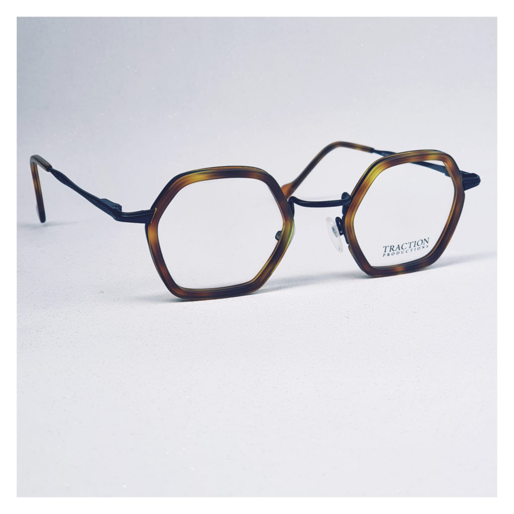 Lunettes De Créateur TRACTION PRODUCTIONS BRAHE Neuf Avec étiquettes - Couleur Noircitron